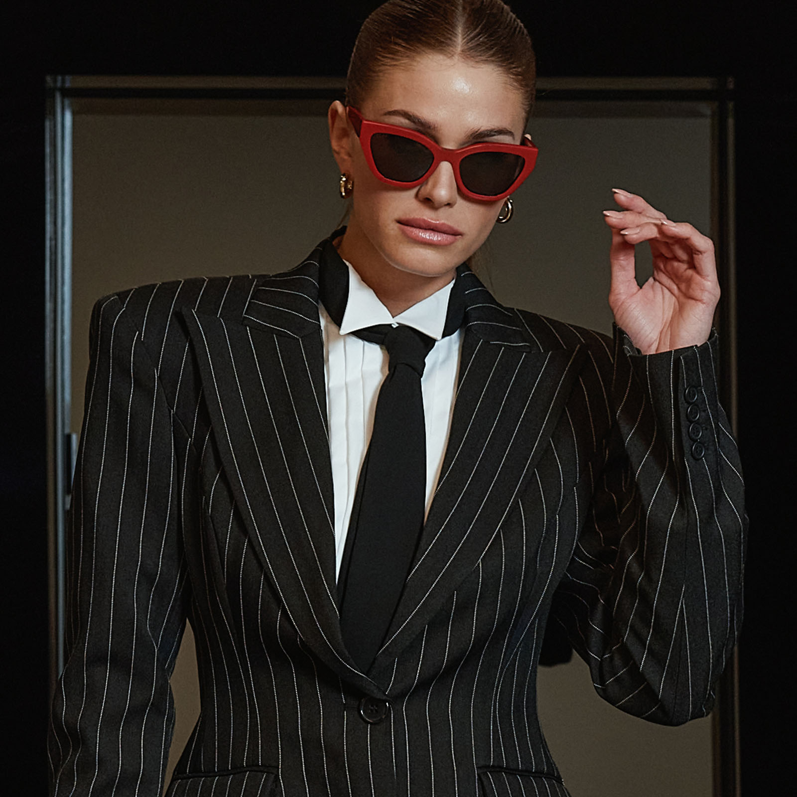 EMILY - RED + GREY + POLARIZED SUNGLASSES - Image 5