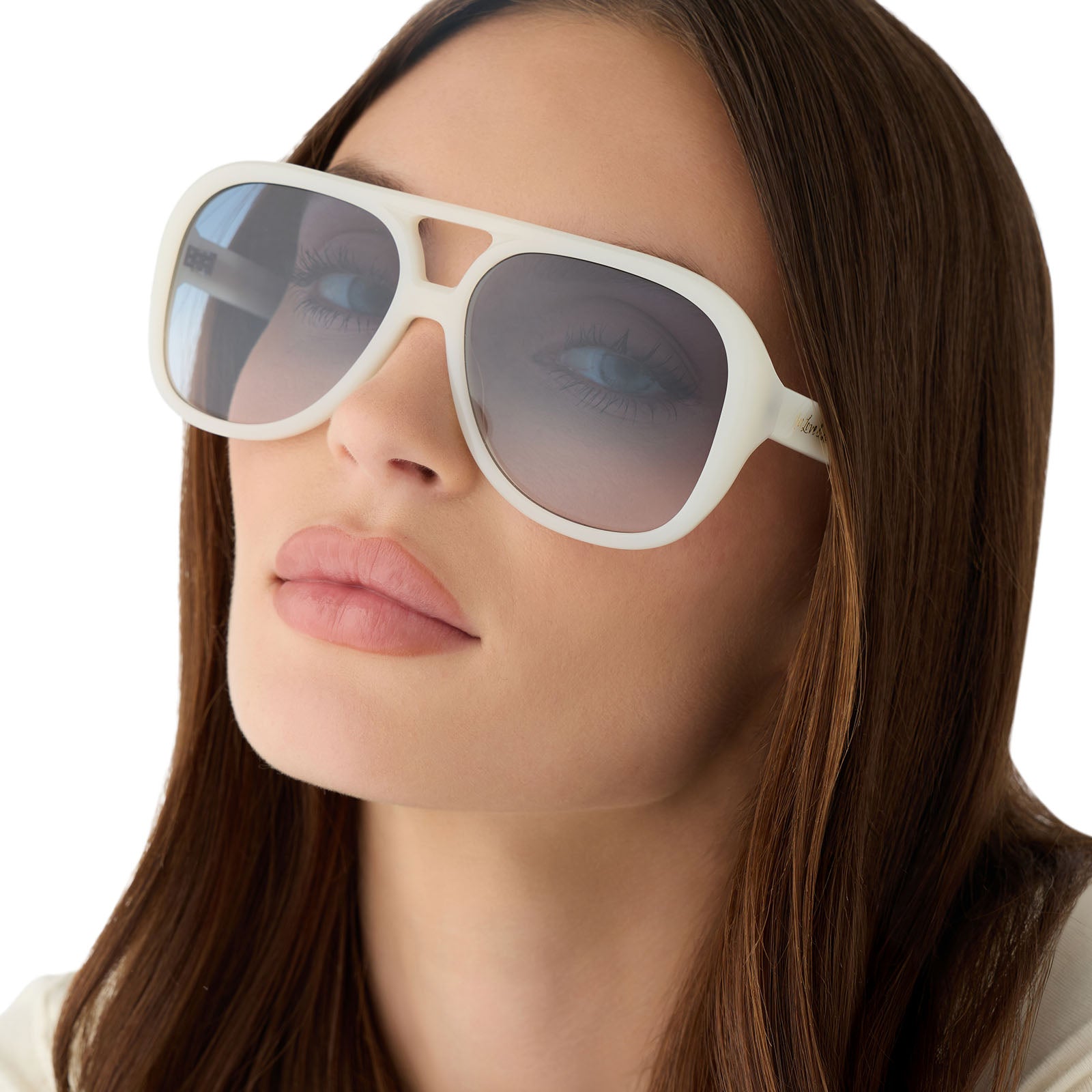 PAULINE - MERINGUE + BLUE GRADIENT SUNGLASSES - Image 7