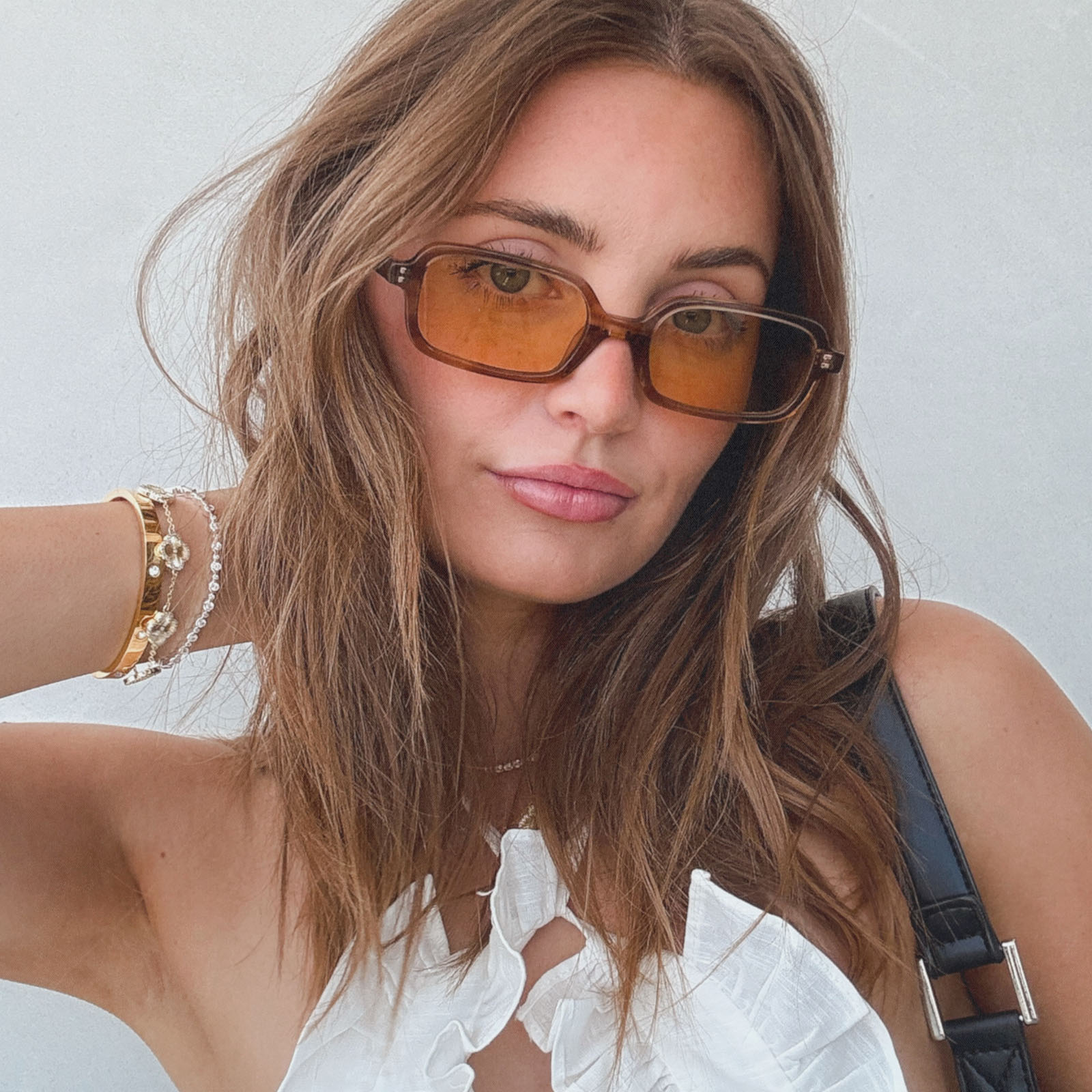 ASPYN OVARD - ELLE + TORTOISE + BROWN TINT SUNGLASSES - Image 7