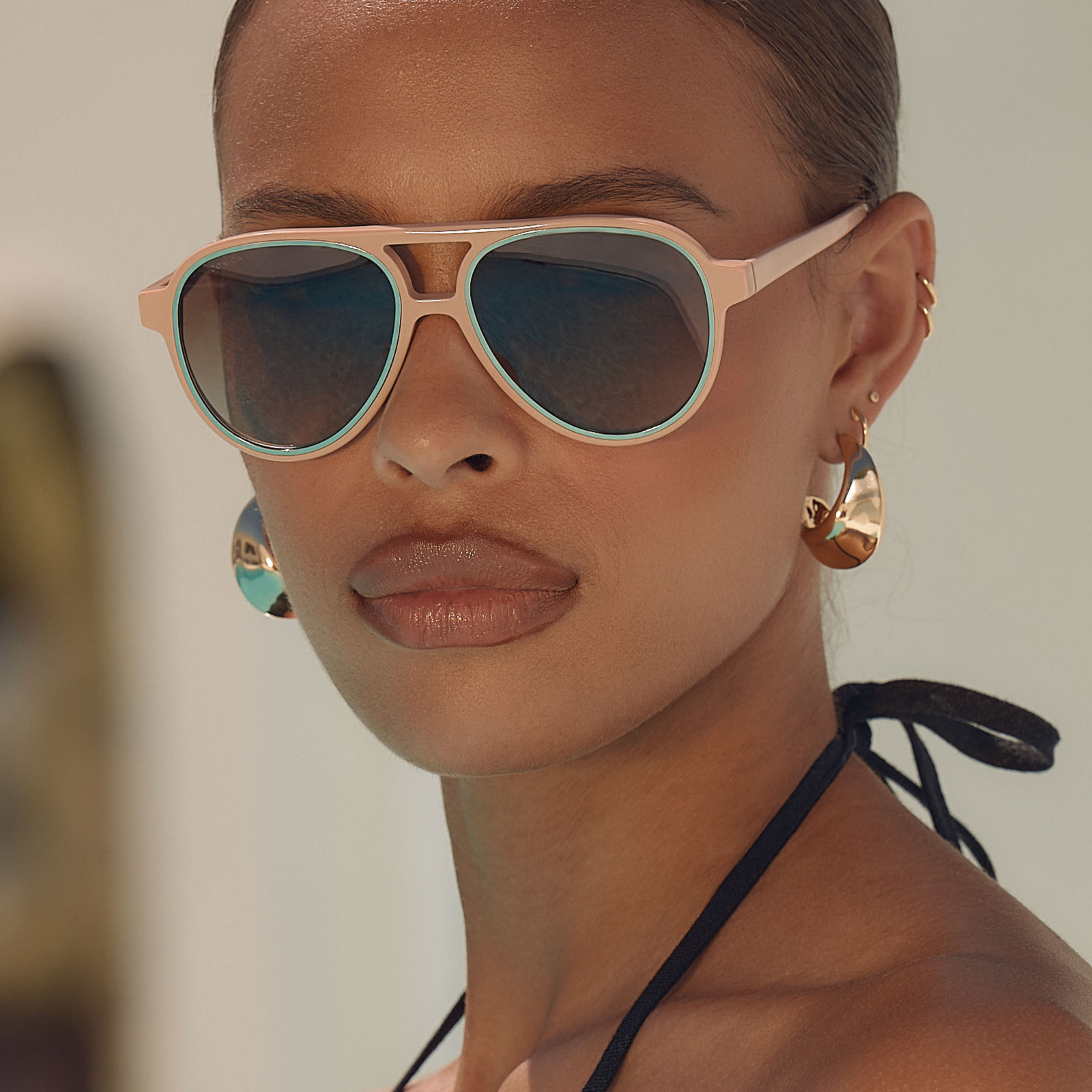 PIA - NUDE + BROWN GRADIENT + POLARIZED SUNGLASSES - Image 6