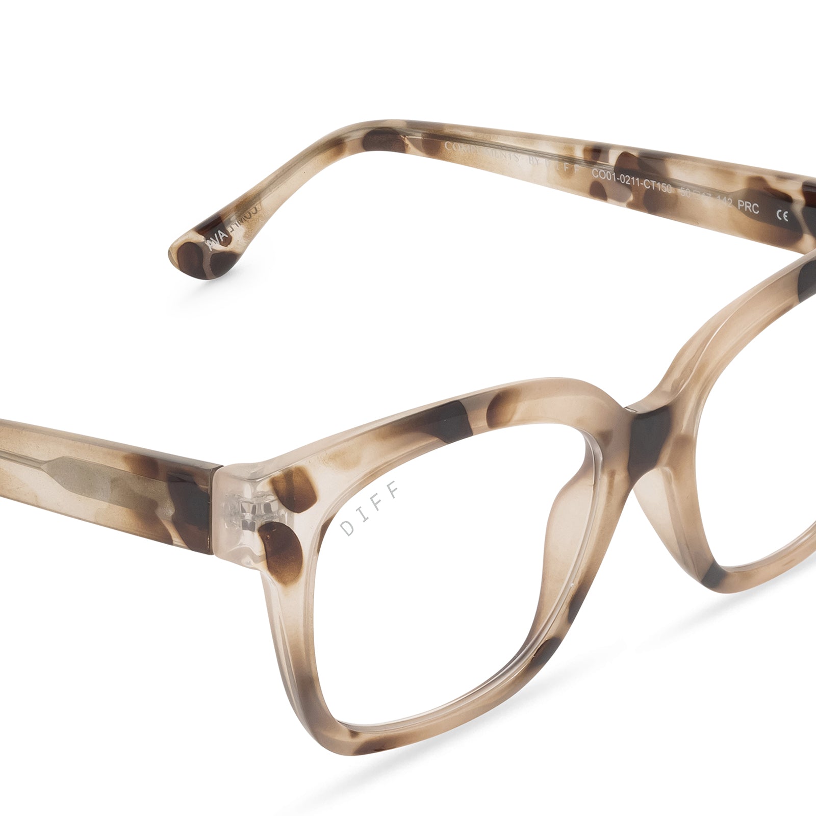 AVA - CREAM TORTOISE + BLUE LIGHT READERS - Image 5