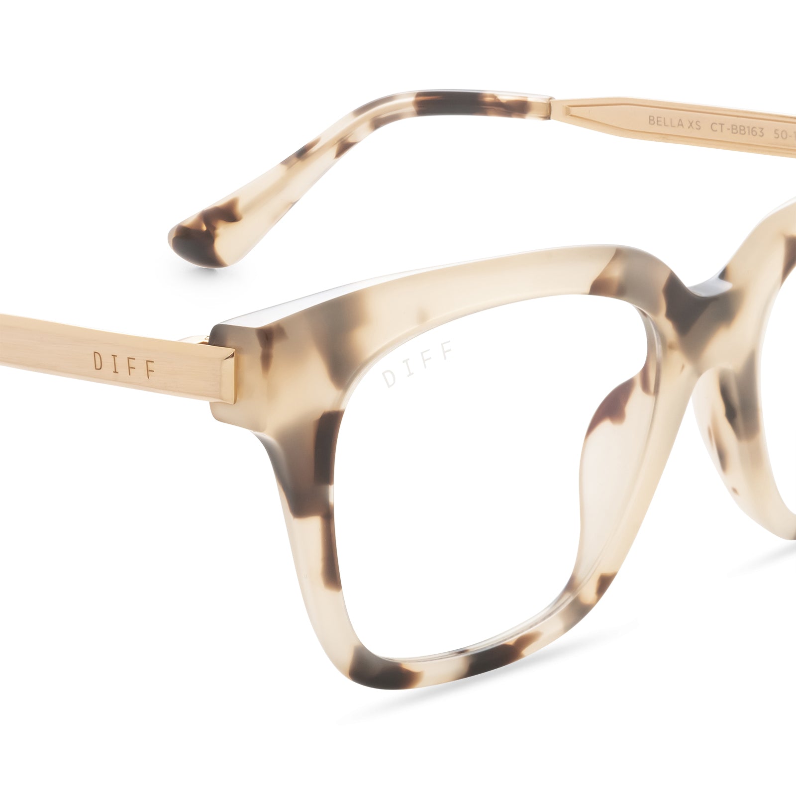 BELLA XS - CREAM TORTOISE + BLUE LIGHT GLASSES - Image 5