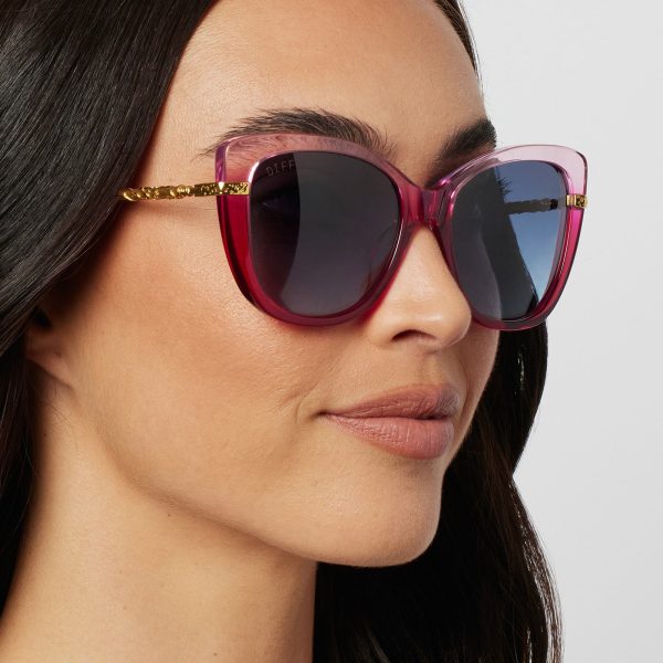 HERMIONE GRANGER™ 2.0 - OMBRÉ PINK + BLUE BELL GRADIENT SUNGLASSES - Image 6