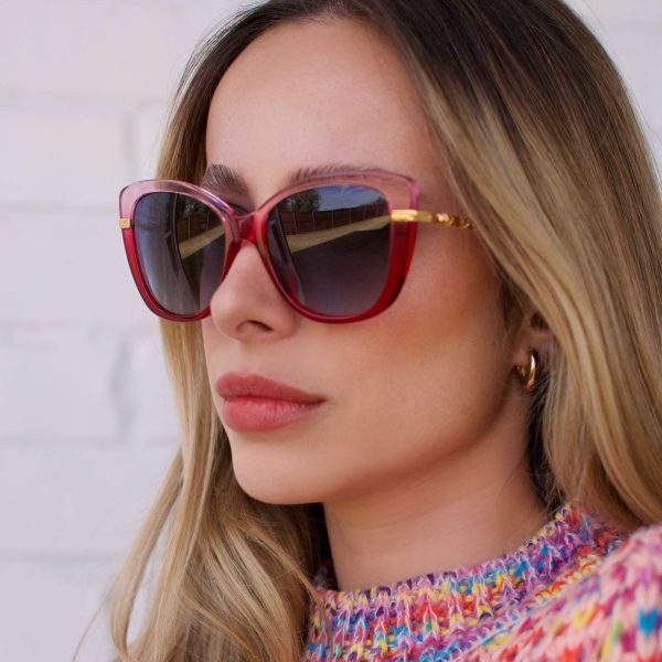 HERMIONE GRANGER™ 2.0 - OMBRÉ PINK + BLUE BELL GRADIENT SUNGLASSES - Image 17