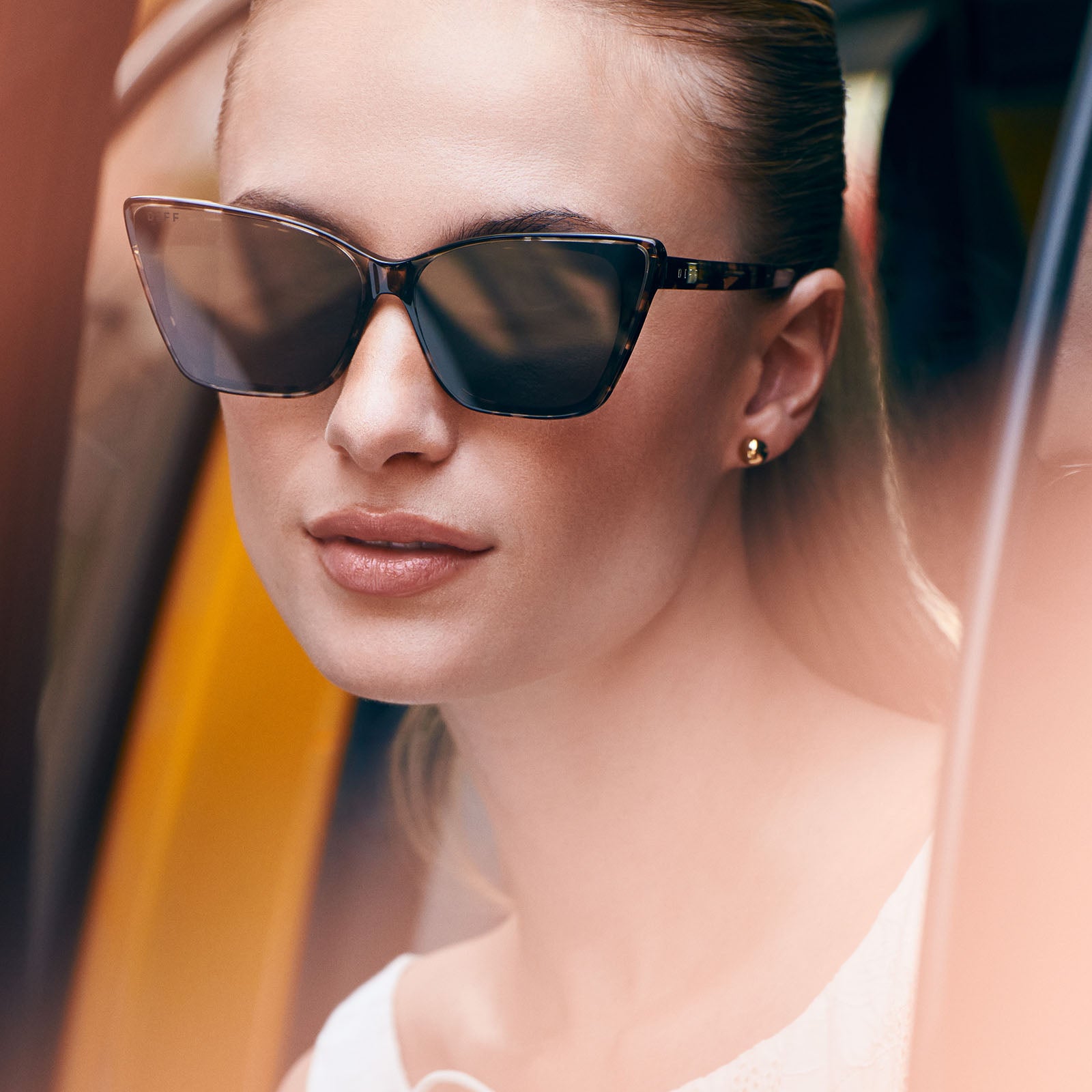 ALINA - ESPRESSO TORTOISE + GREY SUNGLASSES - Image 6