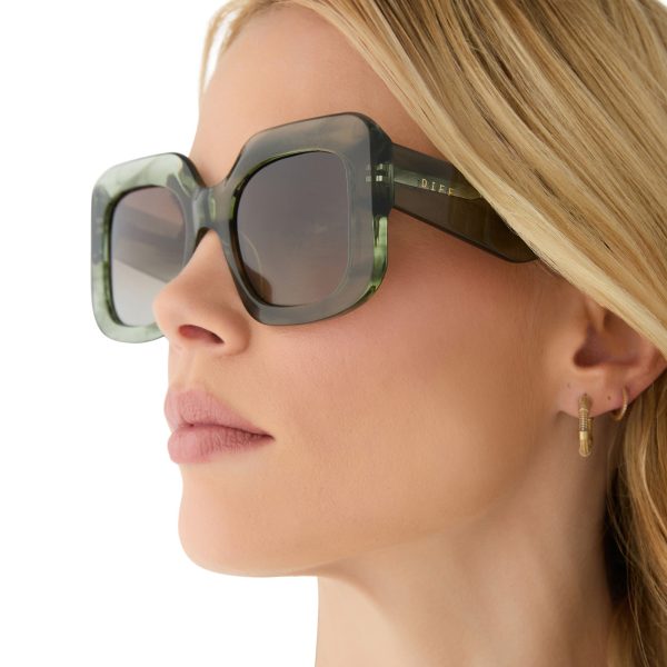 GIADA - COOL MATCHA + BROWN GRADIENT + POLARIZED SUNGLASSES - Image 6