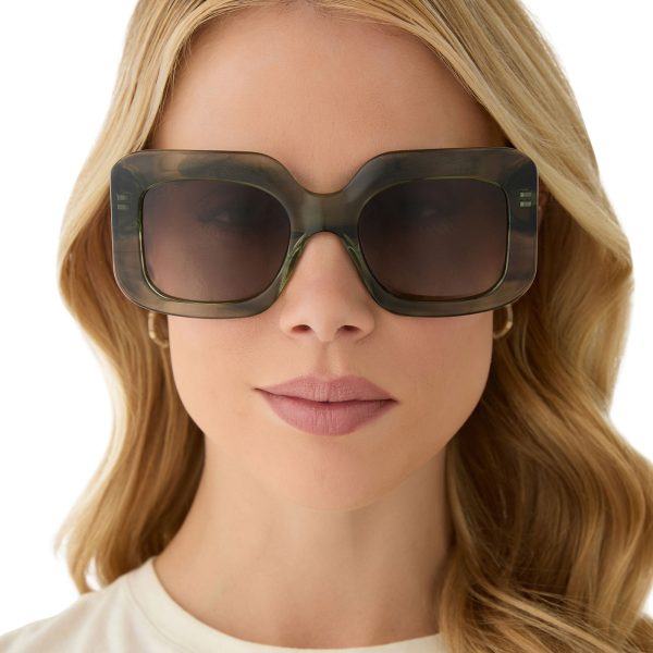 GIADA - COOL MATCHA + BROWN GRADIENT + POLARIZED SUNGLASSES - Image 5