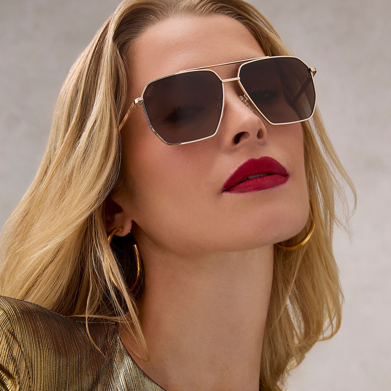 BERKELY - GOLD + BROWN GRADIENT + POLARIZED SUNGLASSES - Image 6