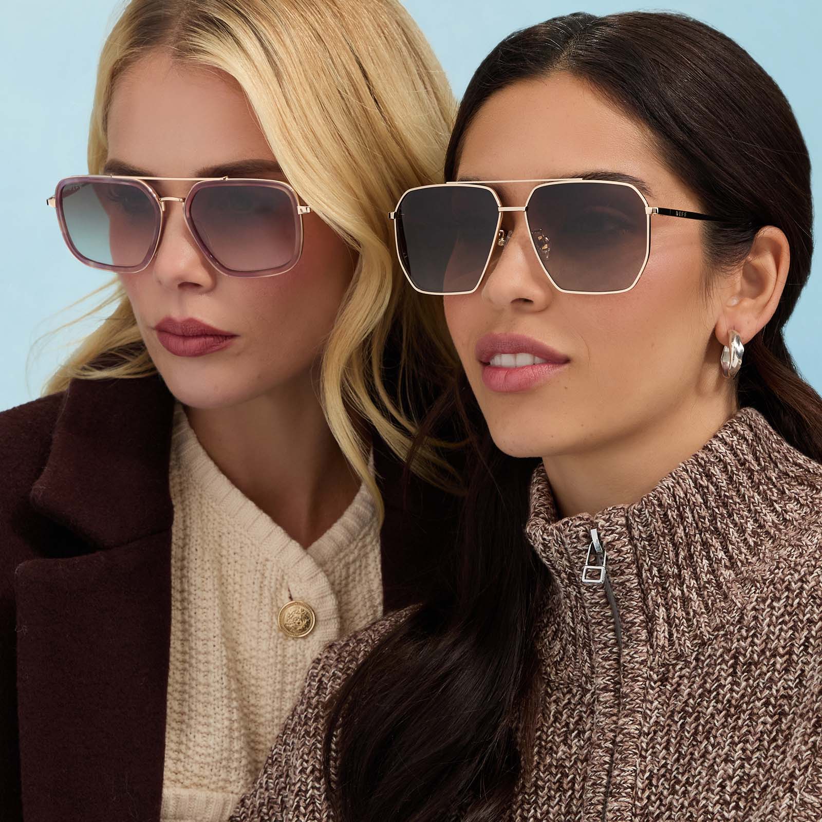 BERKELY - GOLD + BROWN GRADIENT + POLARIZED SUNGLASSES - Image 14
