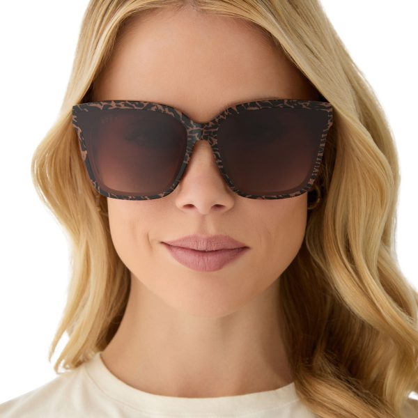 MEREDITH II - ANIMAL + BROWN GRADIENT SUNGLASSES - Image 5