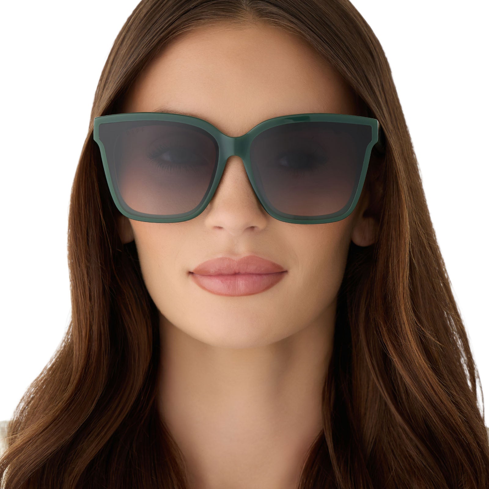 MEREDITH II - FAIRWAY GREEN + GREY GRADIENT SUNGLASSES - Image 5