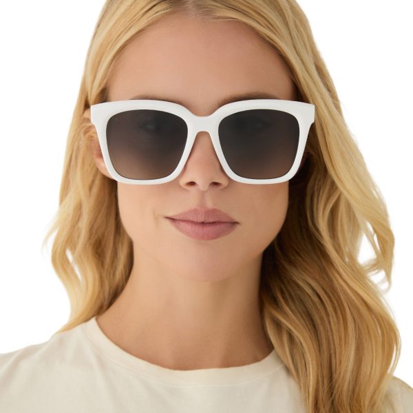 MEREDITH - WHITE CLOUD + GREY GRADIENT + POLARIZED SUNGLASSES - Image 5