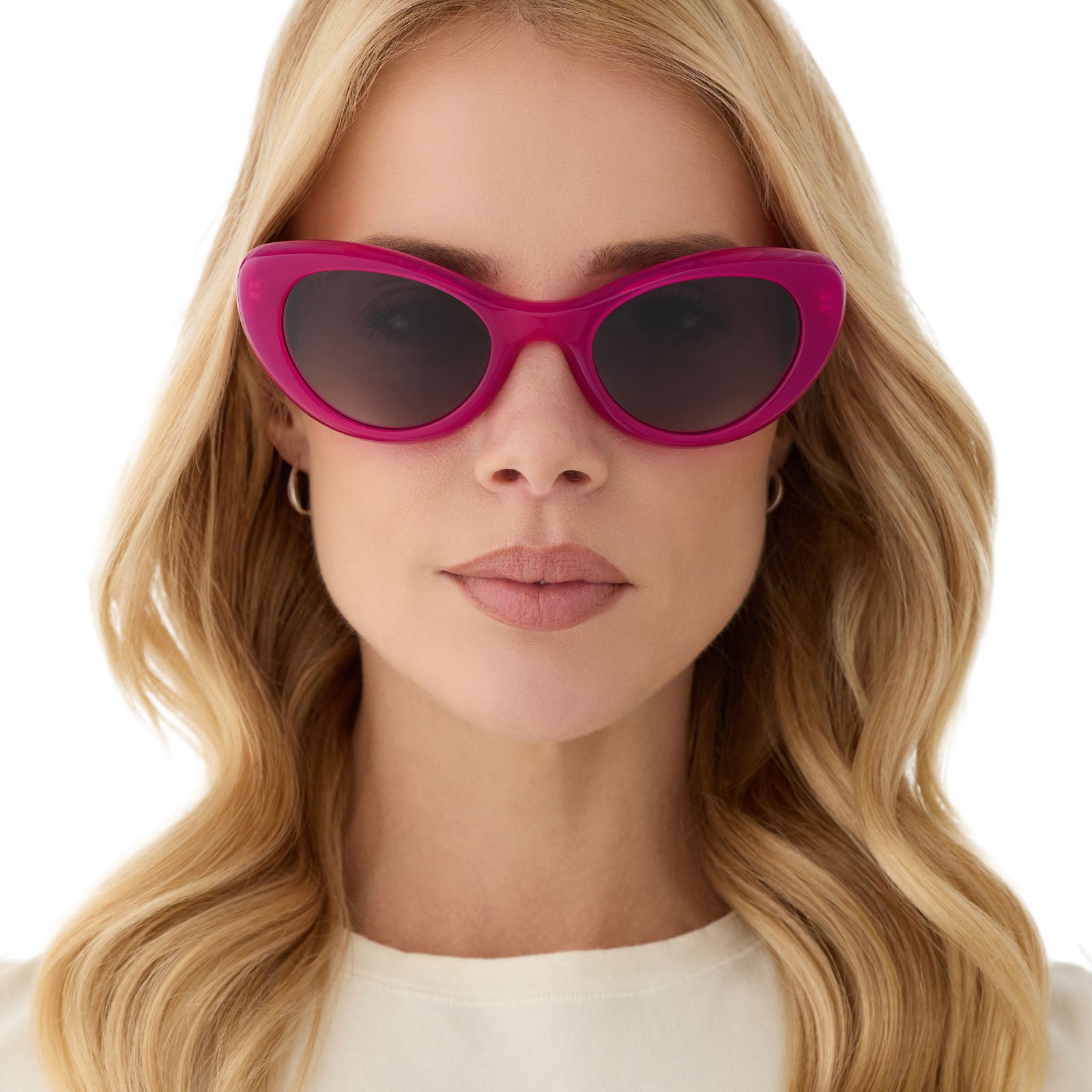 ZARIA - BRIGHT TULIP + GREY GRADIENT + POLARIZED SUNGLASSES - Image 6