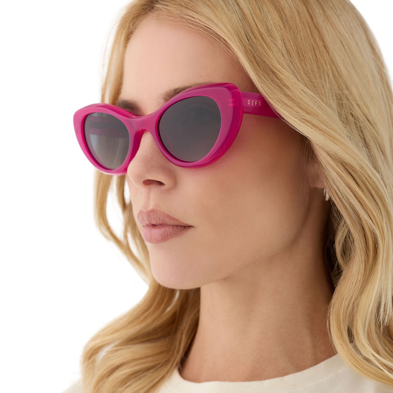 ZARIA - BRIGHT TULIP + GREY GRADIENT + POLARIZED SUNGLASSES - Image 8