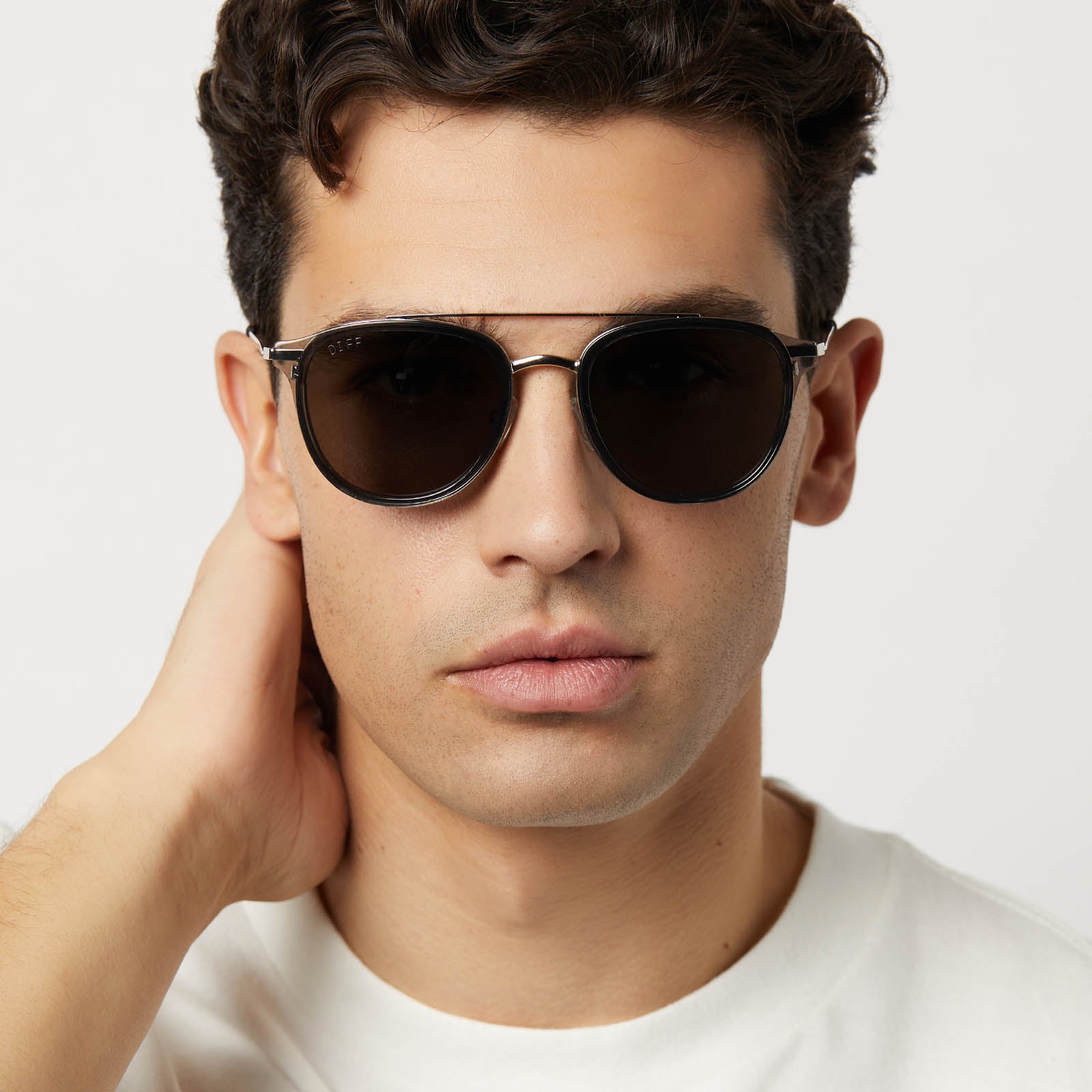 CAMDEN - BLACK SMOKE CRYSTAL + GREY + POLARIZED SUNGLASSES - Image 5
