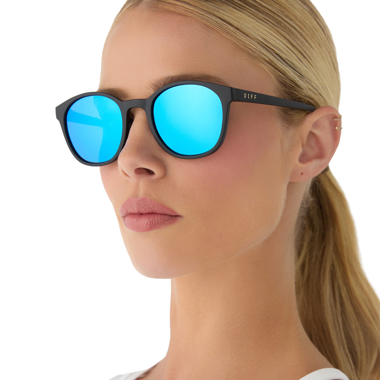 VOLLEY - MATTE BLACK + BLUE MIRROR + POLARIZED SUNGLASSES - Image 7