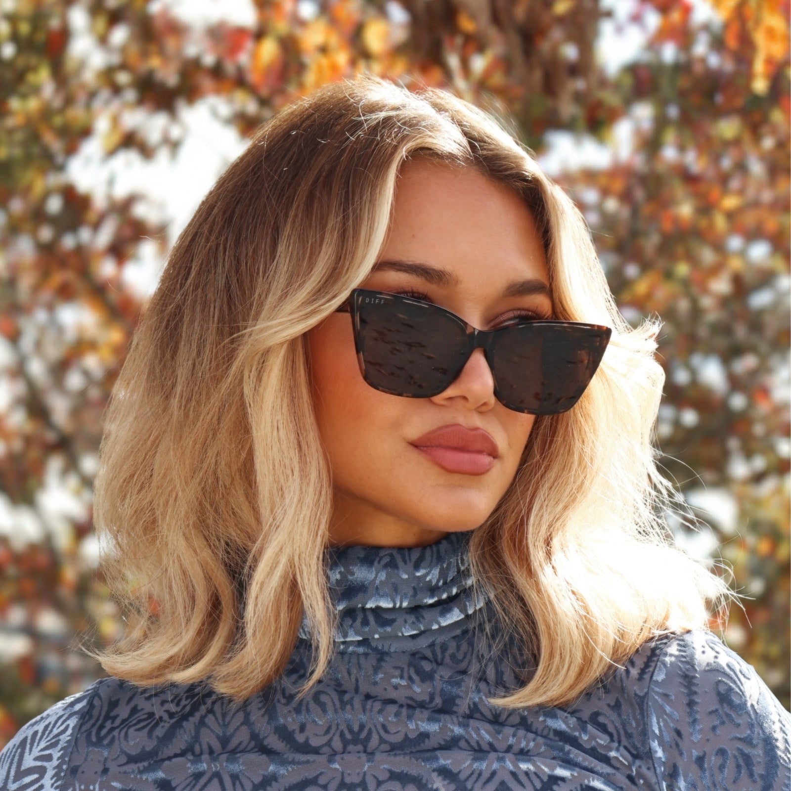 ALINA - ESPRESSO TORTOISE + GREY SUNGLASSES - Image 7