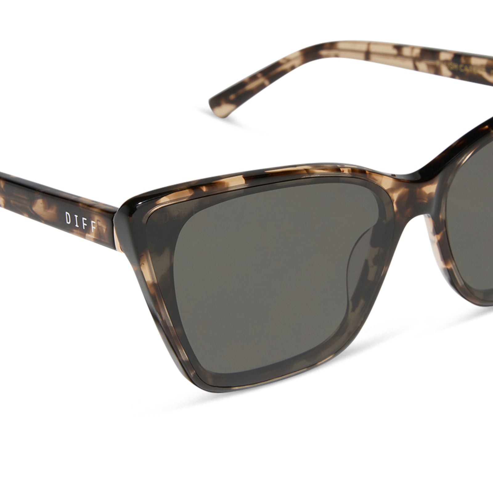 ALINA - ESPRESSO TORTOISE + GREY SUNGLASSES - Image 4