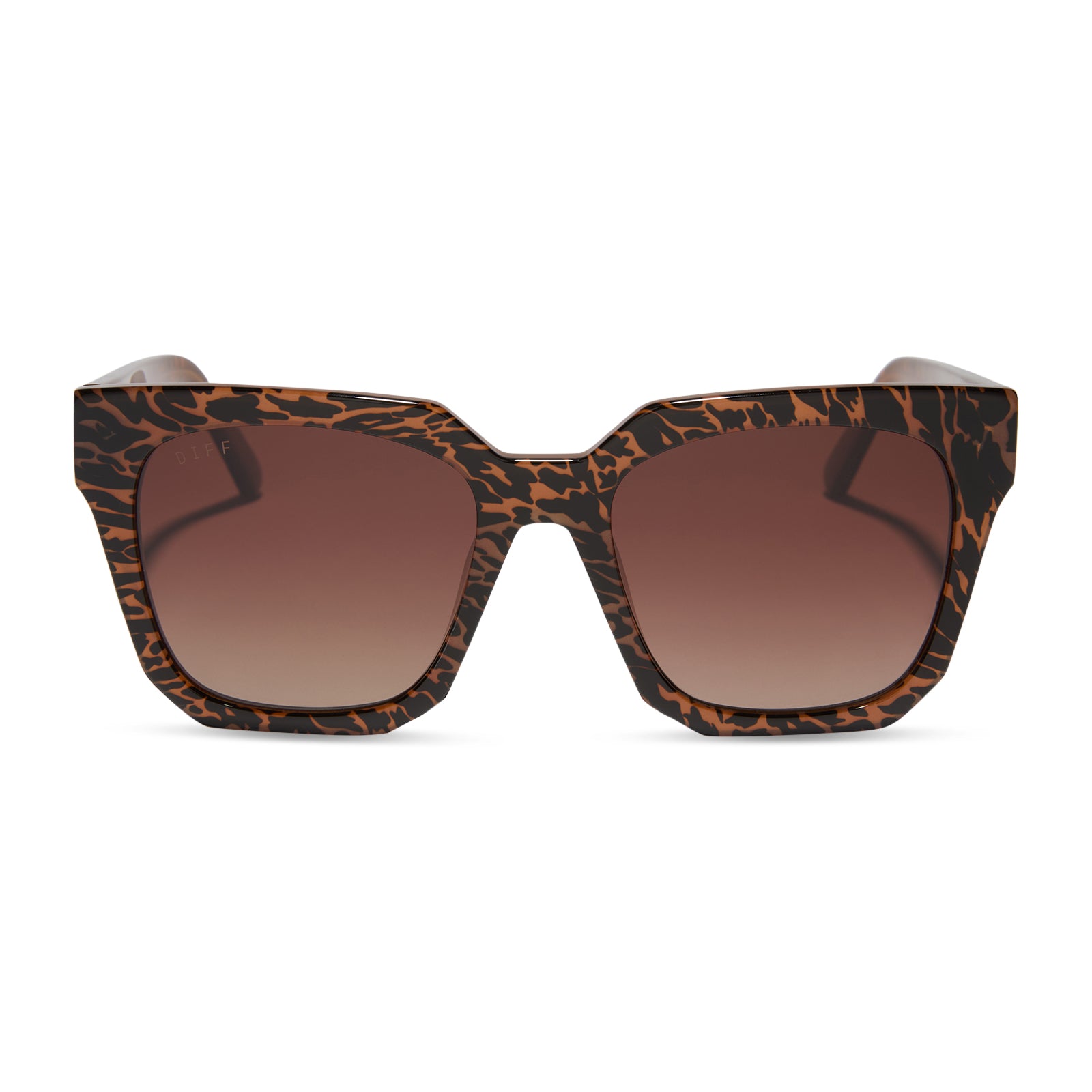 ARIANA - ANIMAL + BROWN GRADIENT + POLARIZED SUNGLASSES