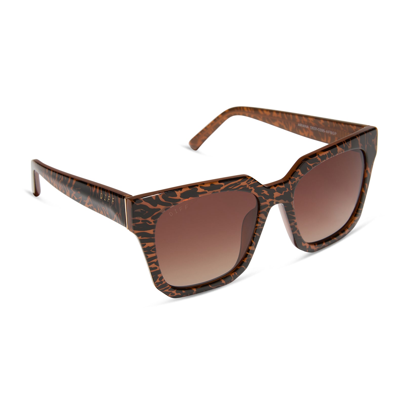 ARIANA - ANIMAL + BROWN GRADIENT + POLARIZED SUNGLASSES - Image 2