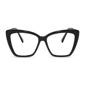 BECKY II - BLACK + GLASSES