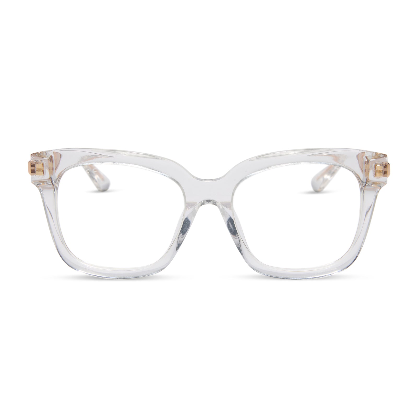 BELLA XS - CLEAR CRYSTAL + GOLD + GLASSES