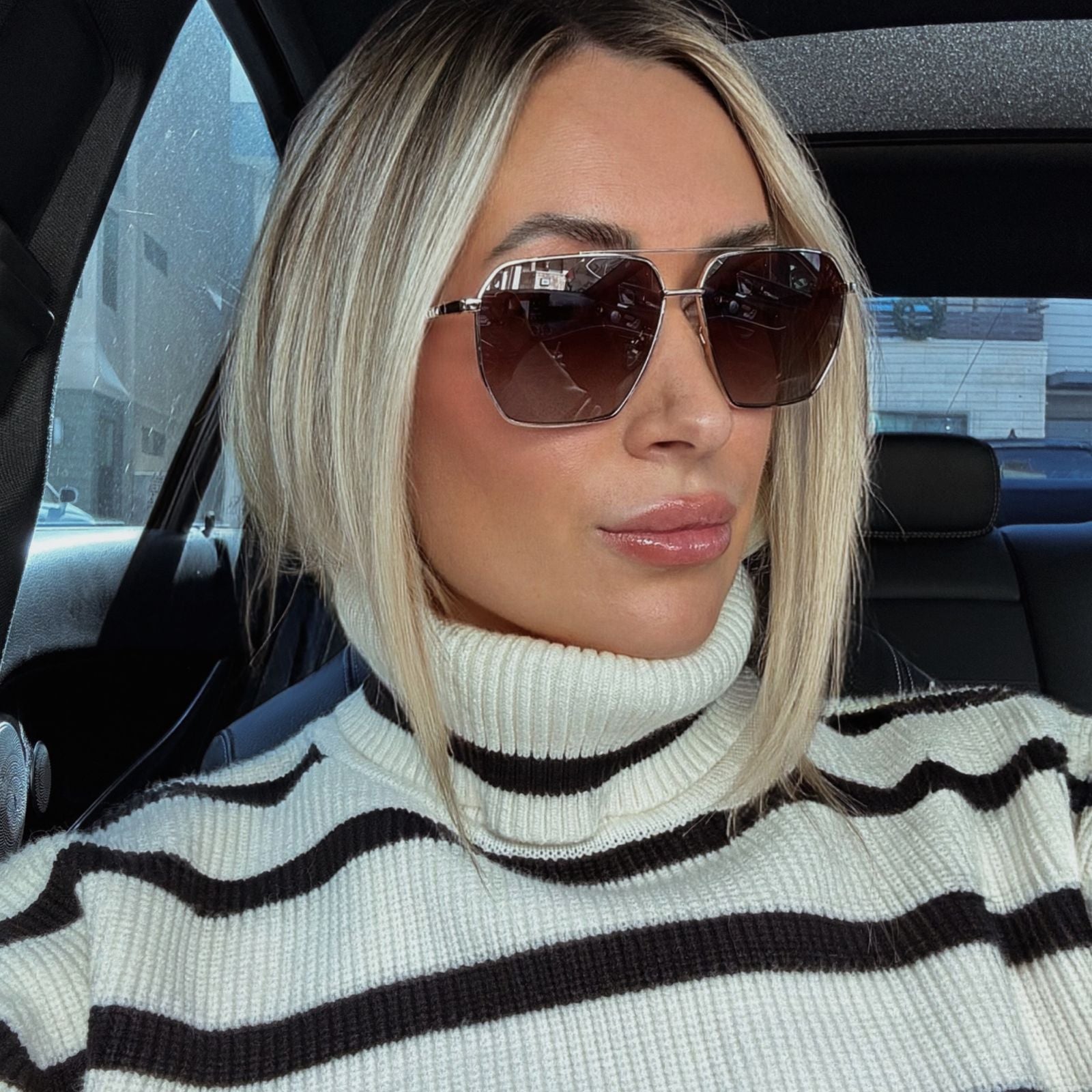 BERKELY - GOLD + BROWN GRADIENT + POLARIZED SUNGLASSES - Image 15