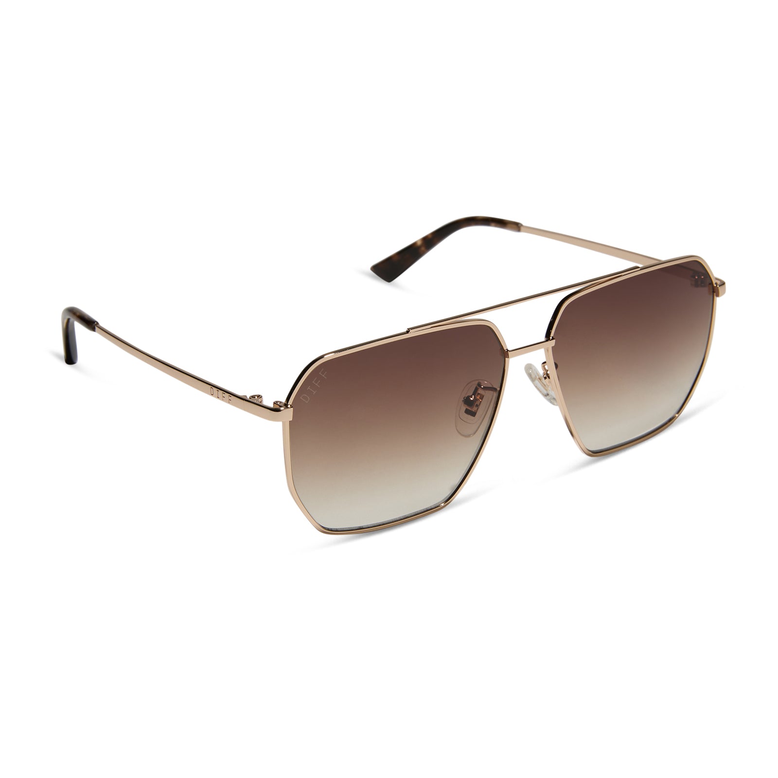 BERKELY - GOLD + BROWN GRADIENT + POLARIZED SUNGLASSES - Image 2