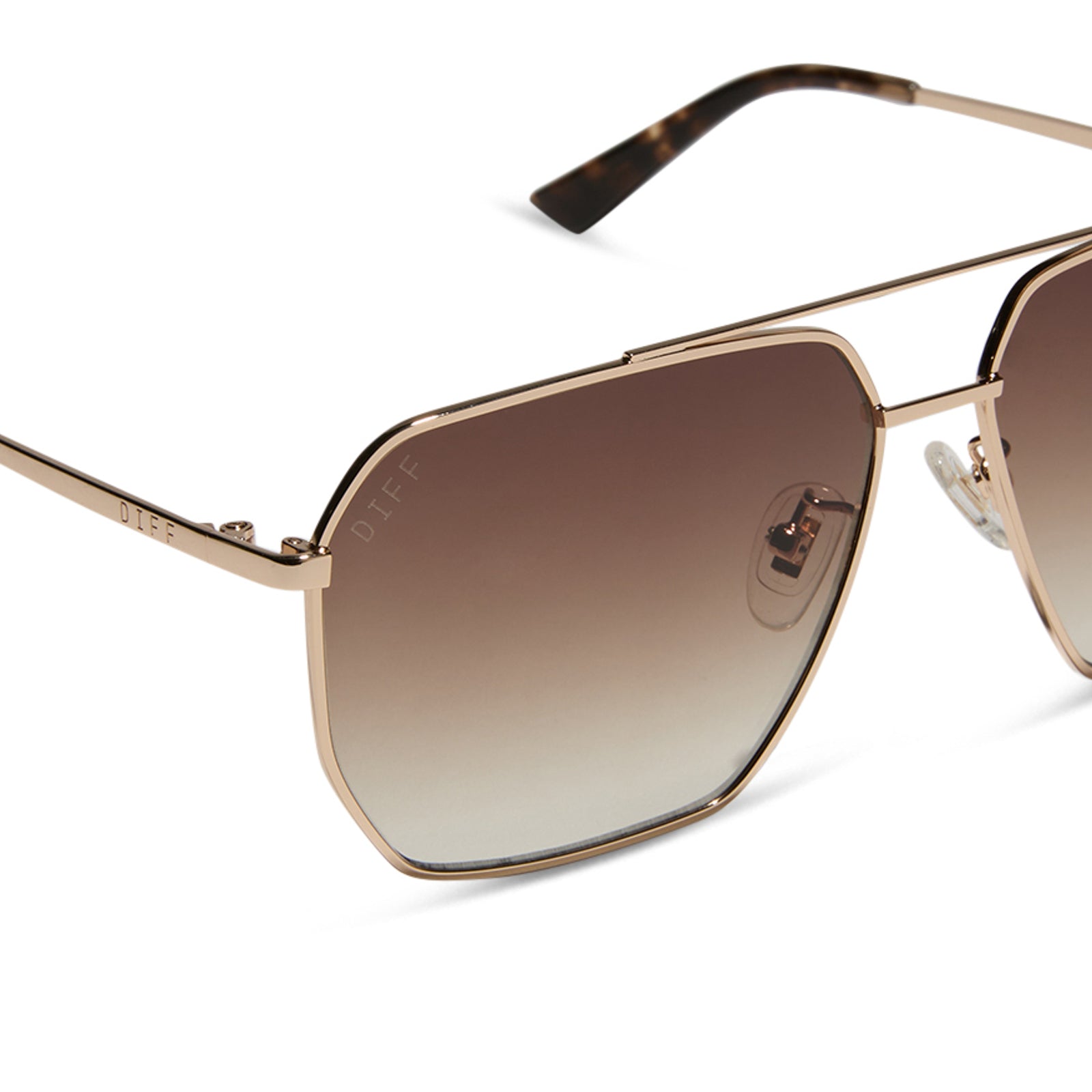 BERKELY - GOLD + BROWN GRADIENT + POLARIZED SUNGLASSES - Image 4