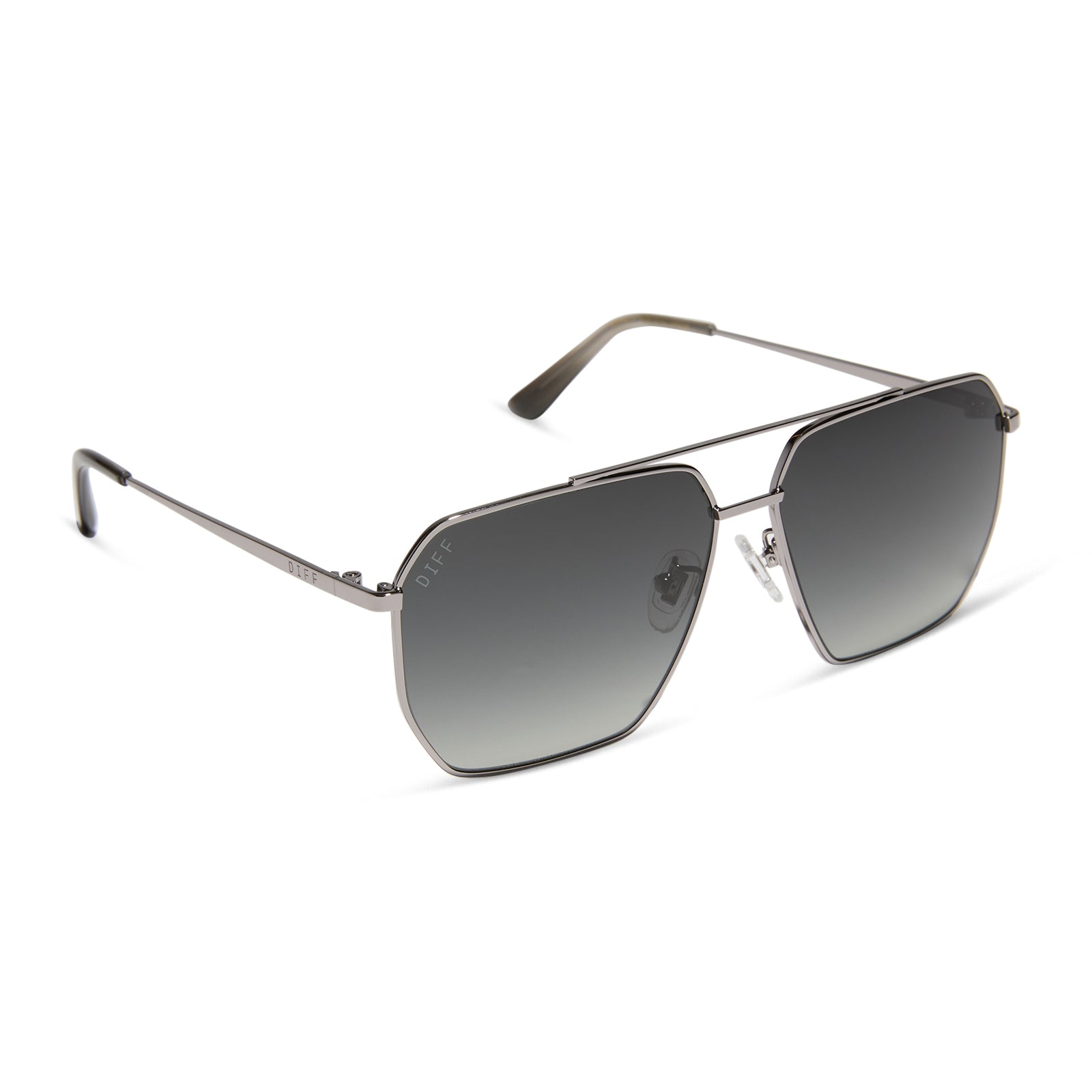 BERKELY - GUNMETAL + GREY GRADIENT + POLARIZED SUNGLASSES - Image 2