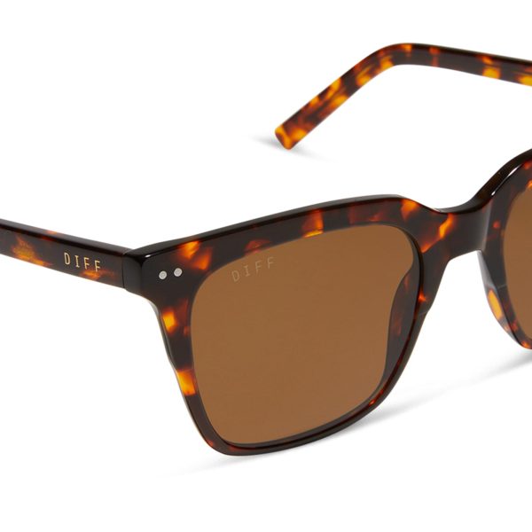 BILLIE XL - RICH TORTOISE + BROWN + POLARIZED SUNGLASSES - Image 4