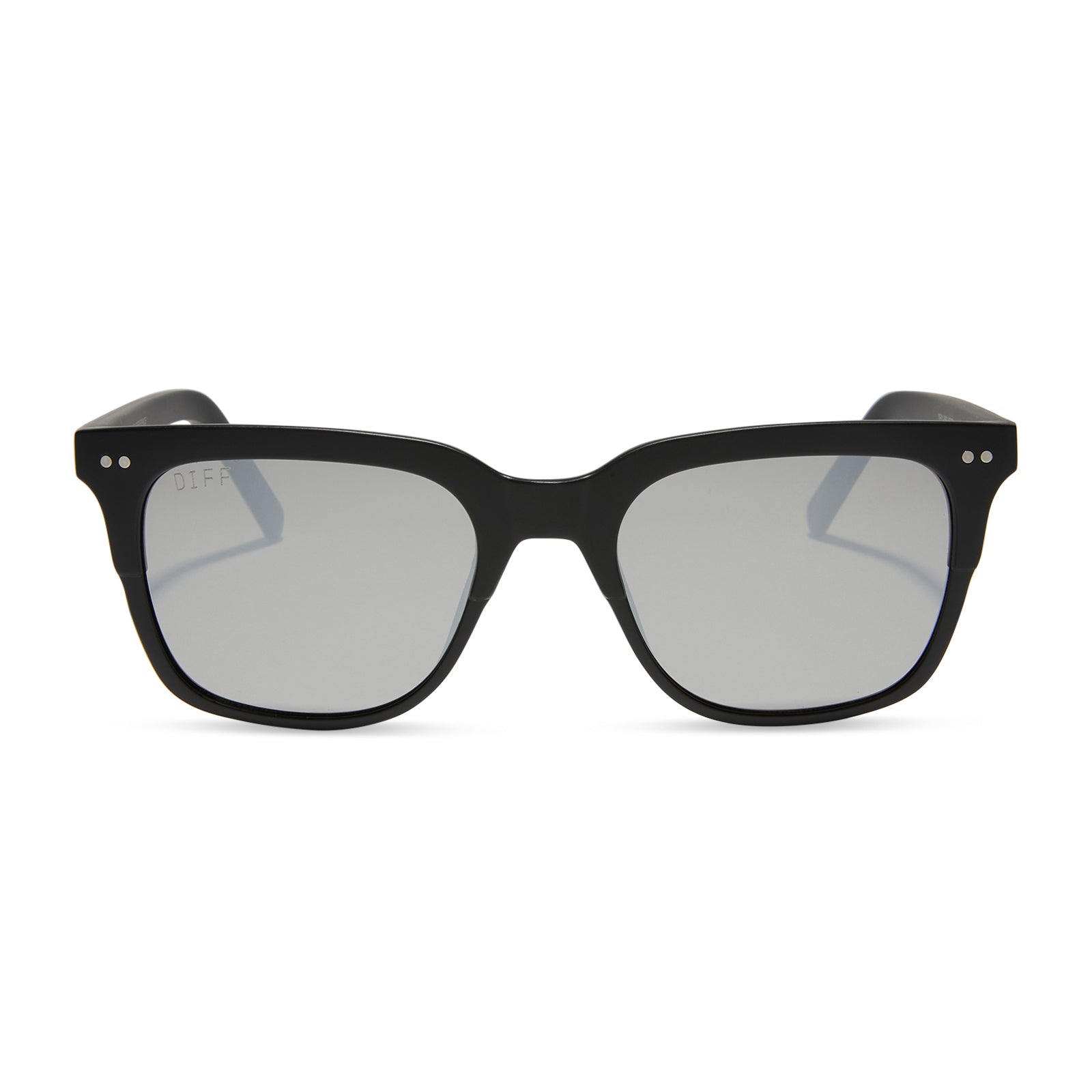 BOBBY - MATTE BLACK + GREY MIRROR SUNGLASSES