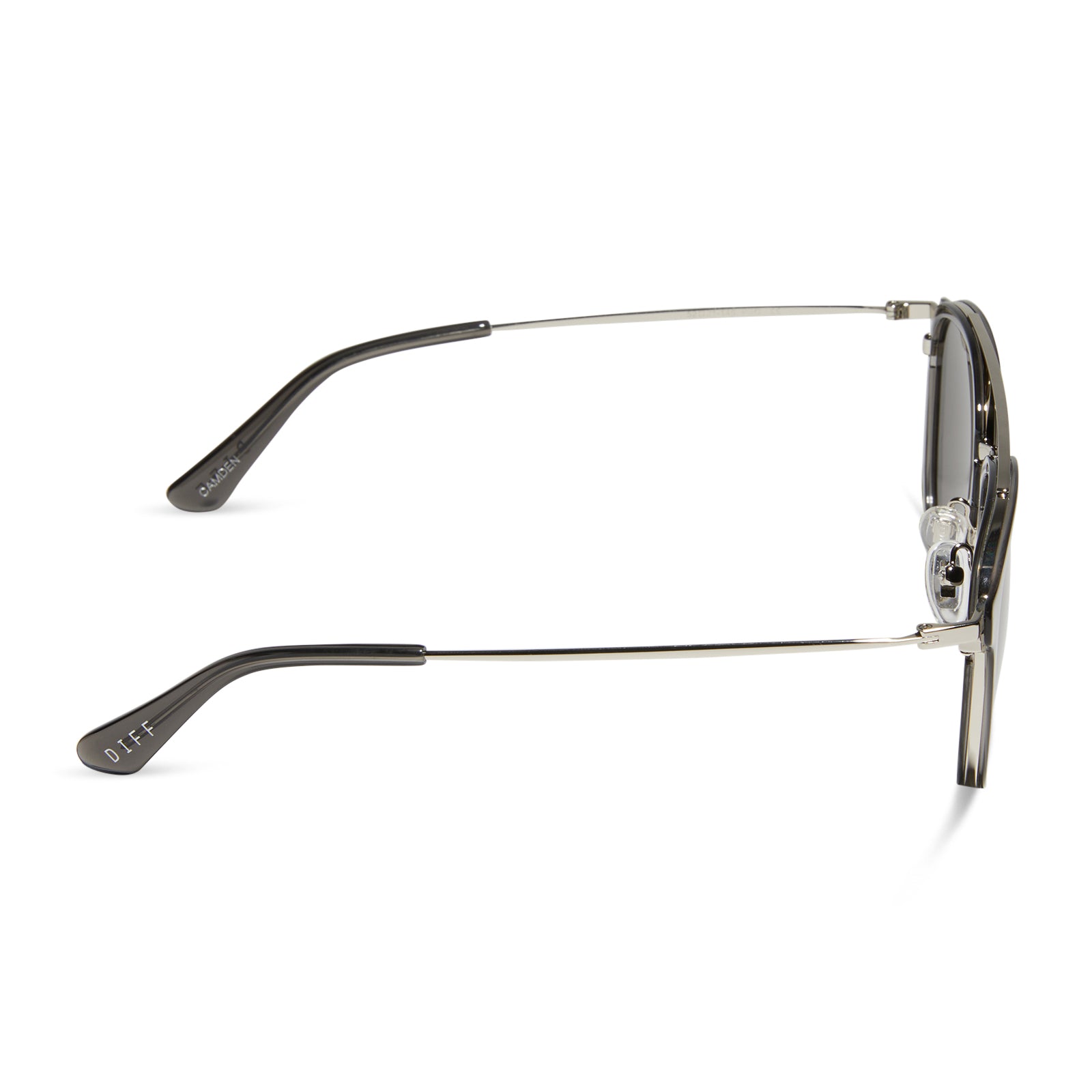 CAMDEN - BLACK SMOKE CRYSTAL + GREY + POLARIZED SUNGLASSES - Image 3