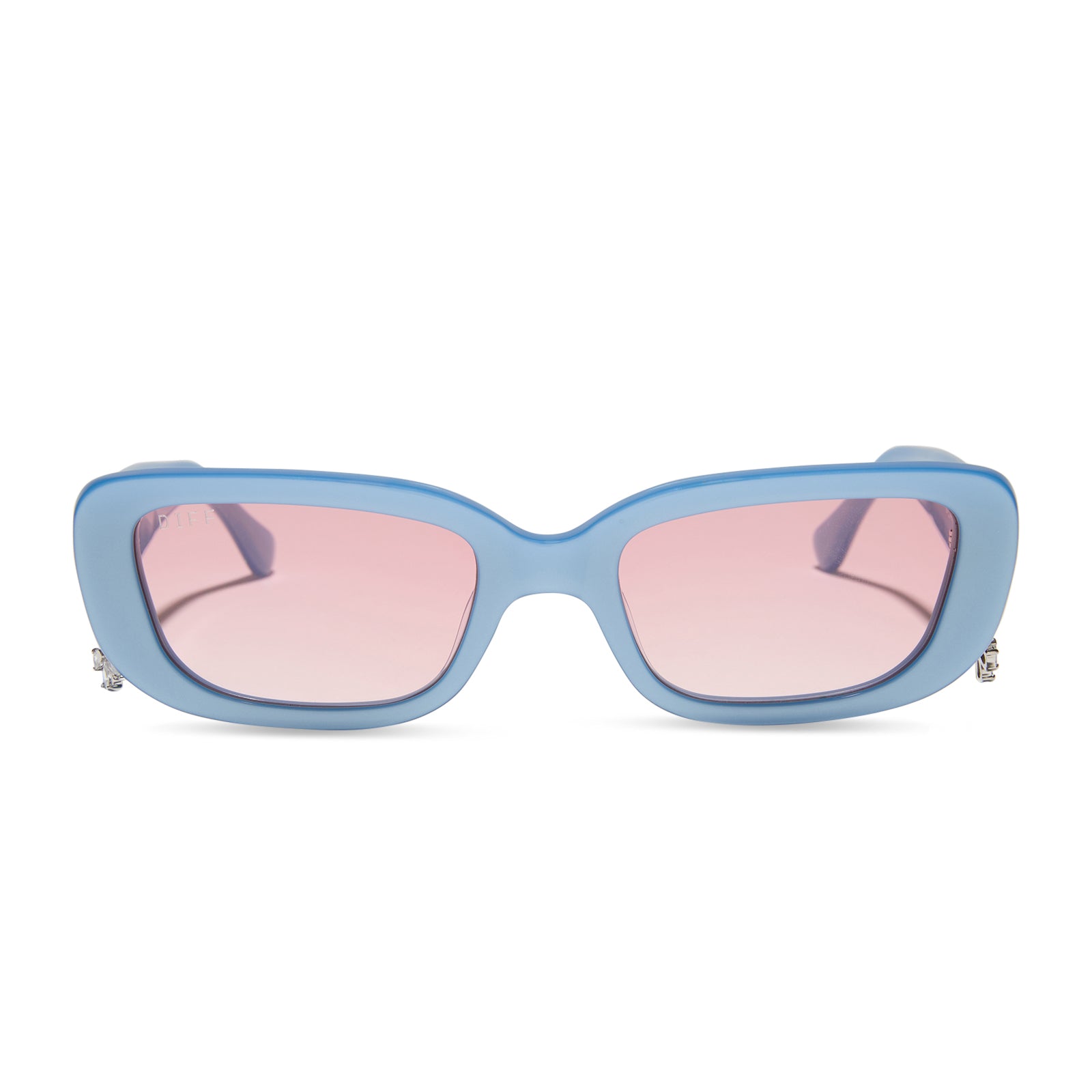 CHER - LIGHT BLUE + PINK GRADIENT SUNGLASSES - Image 2