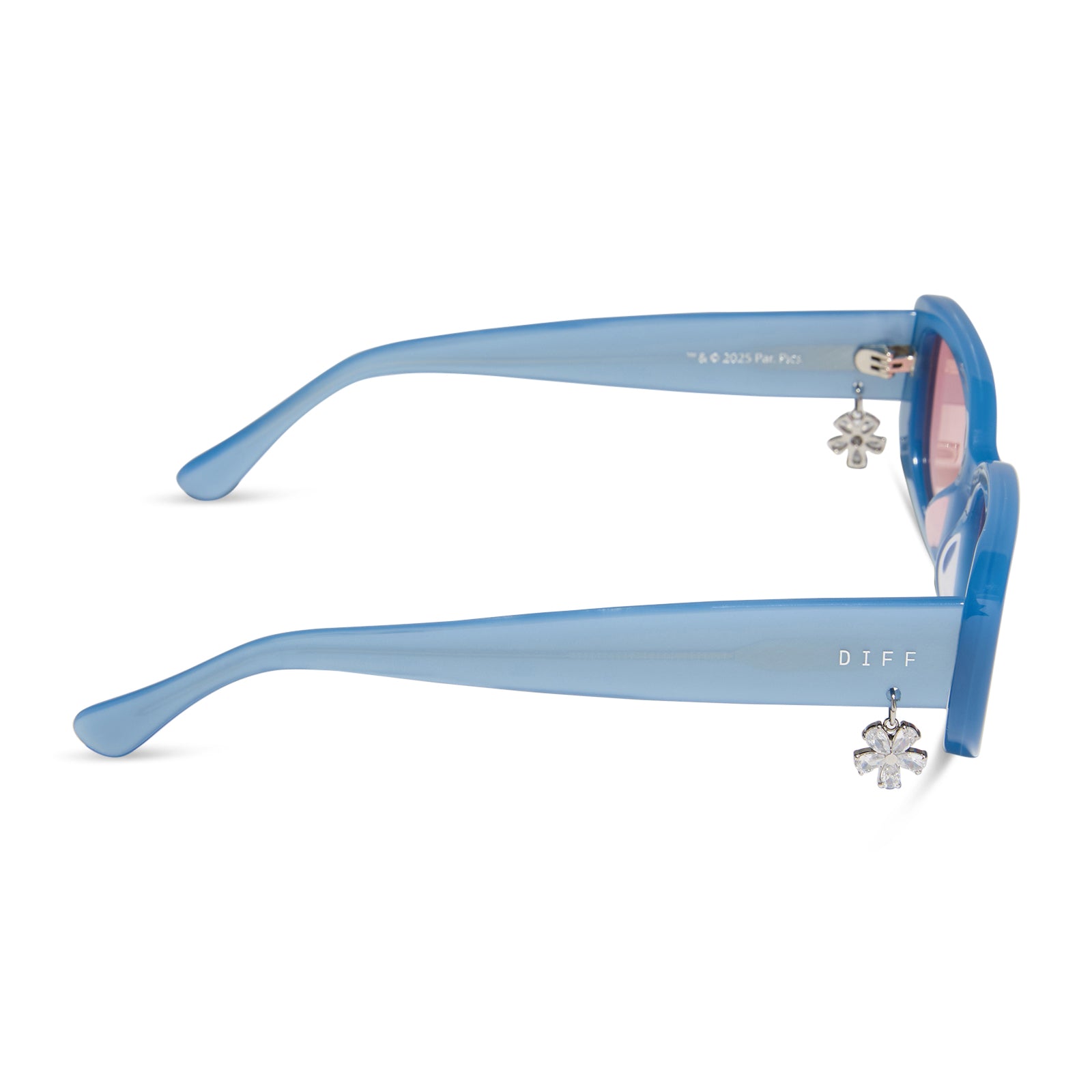 CHER - LIGHT BLUE + PINK GRADIENT SUNGLASSES - Image 3