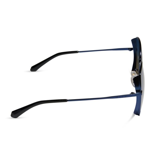 DONNA - DEEP NAVY METAL + AEGEAN BLUE FLASH SUNGLASSES - Image 3