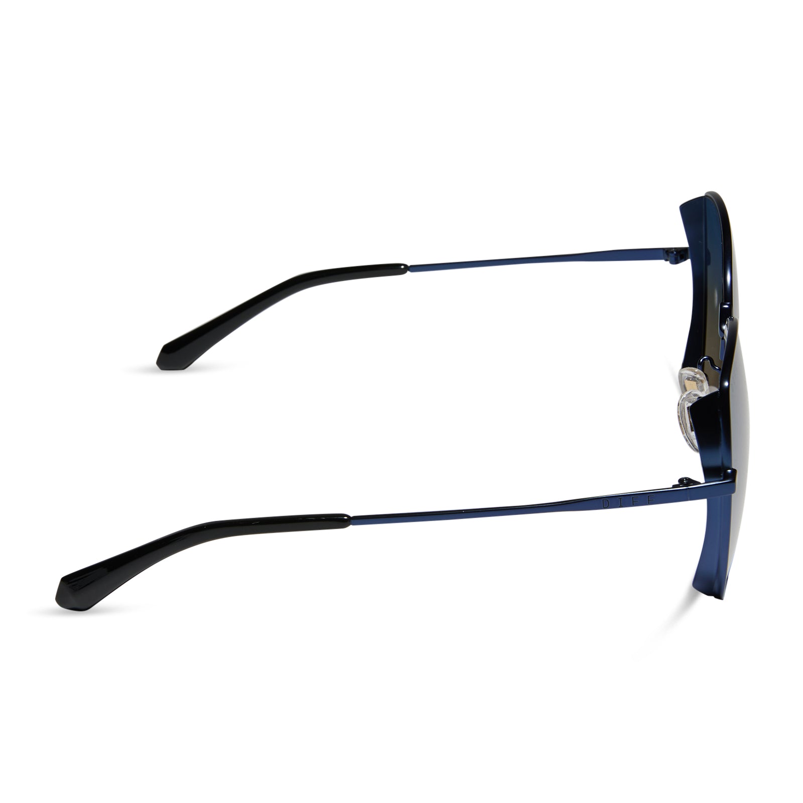 DONNA - DEEP NAVY METAL + AEGEAN BLUE FLASH SUNGLASSES - Image 3