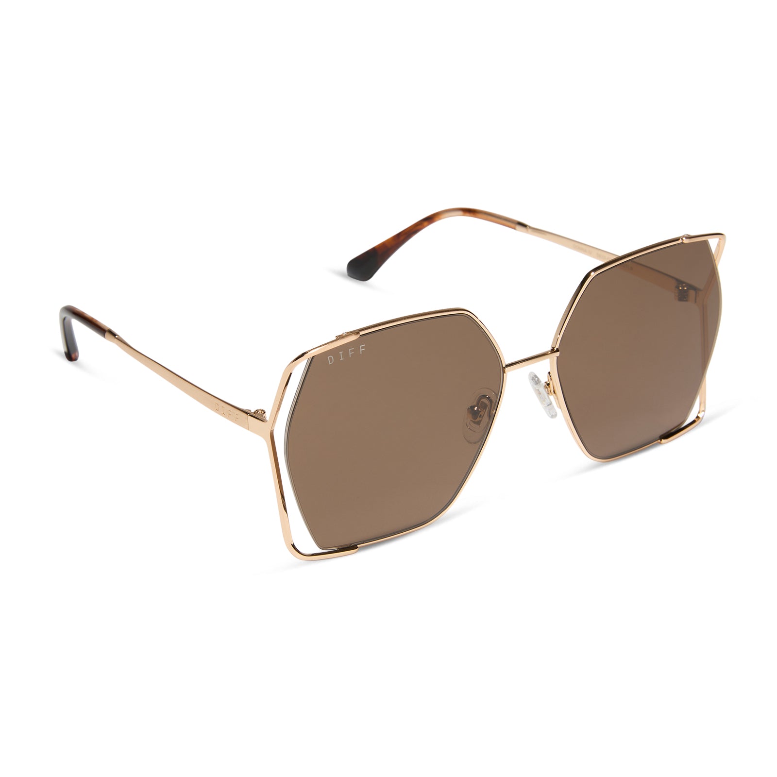 DONNA IV - BRUSHED GOLD + TRUFFLE SUNGLASSES - Image 2