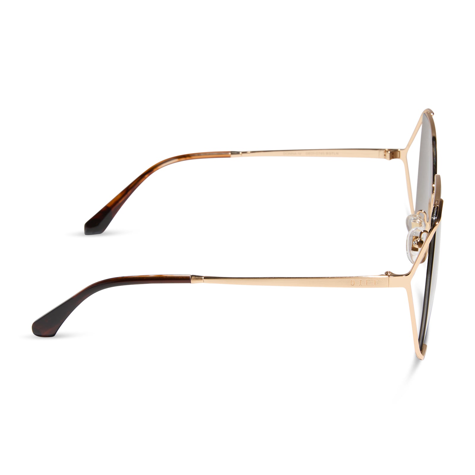 DONNA IV - BRUSHED GOLD + TRUFFLE SUNGLASSES - Image 3