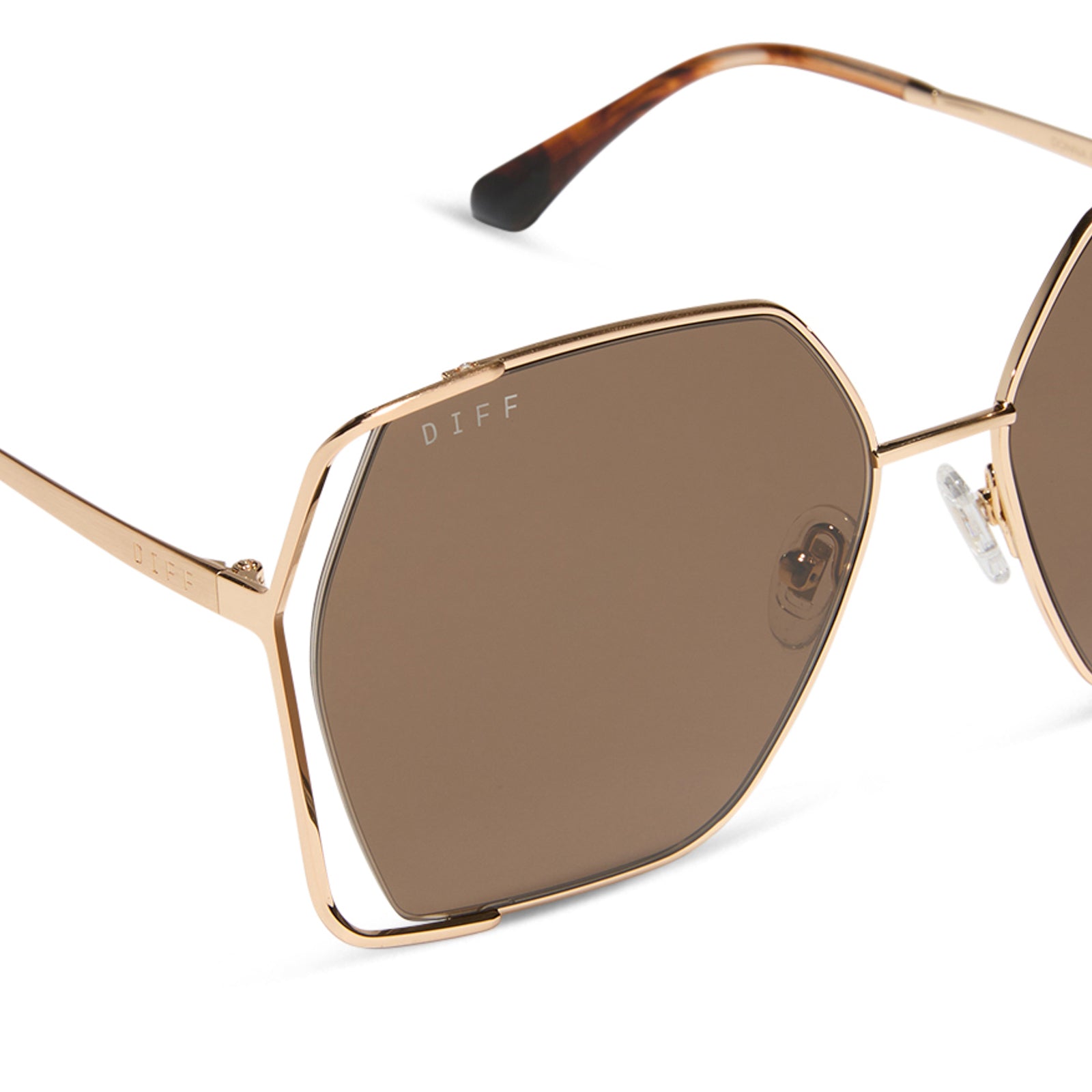 DONNA IV - BRUSHED GOLD + TRUFFLE SUNGLASSES - Image 4