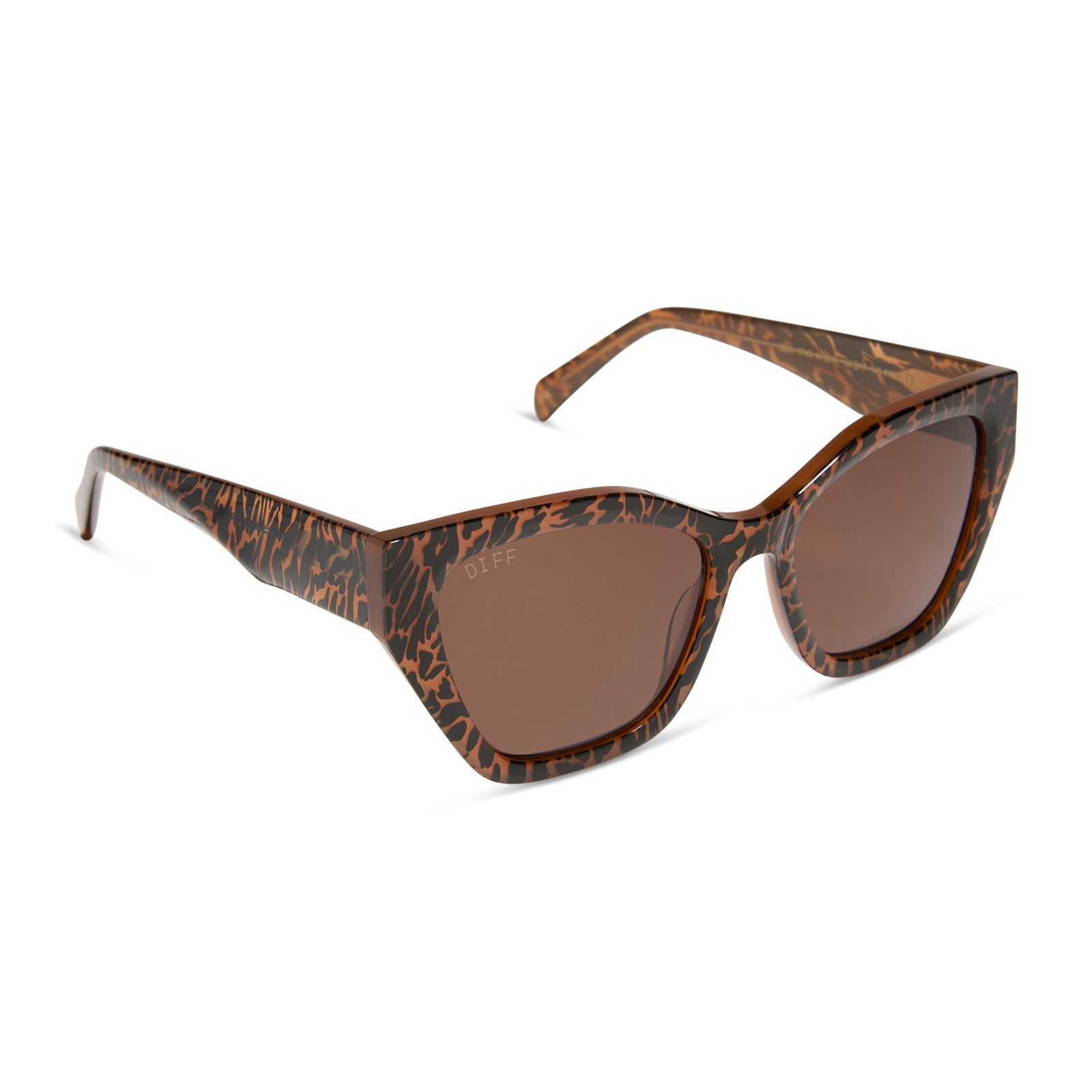 EVIE - ANIMAL + BROWN SUNGLASSES - Image 2