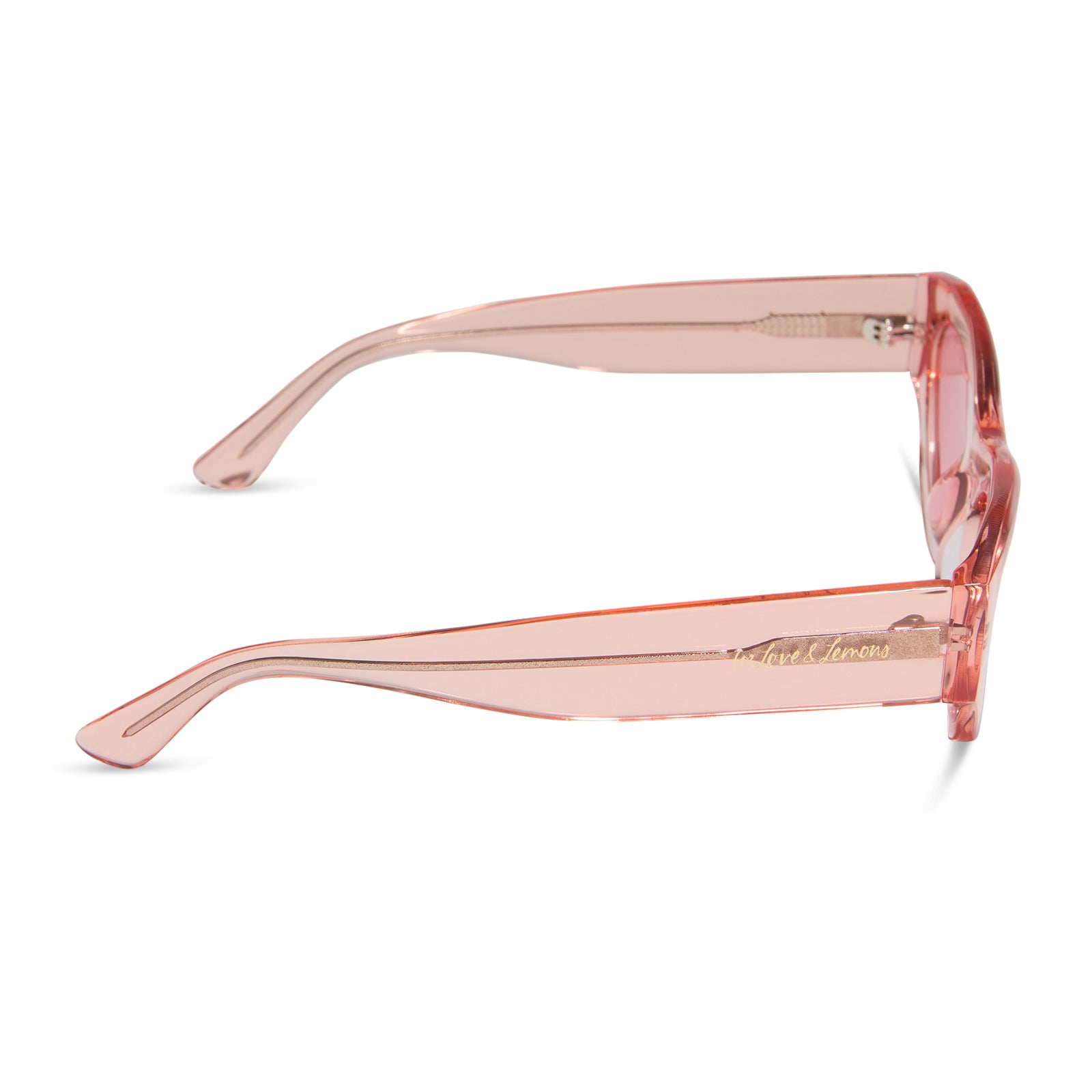 LUCY - PASTEL PINK + ROSE SUNGLASSES - Image 3
