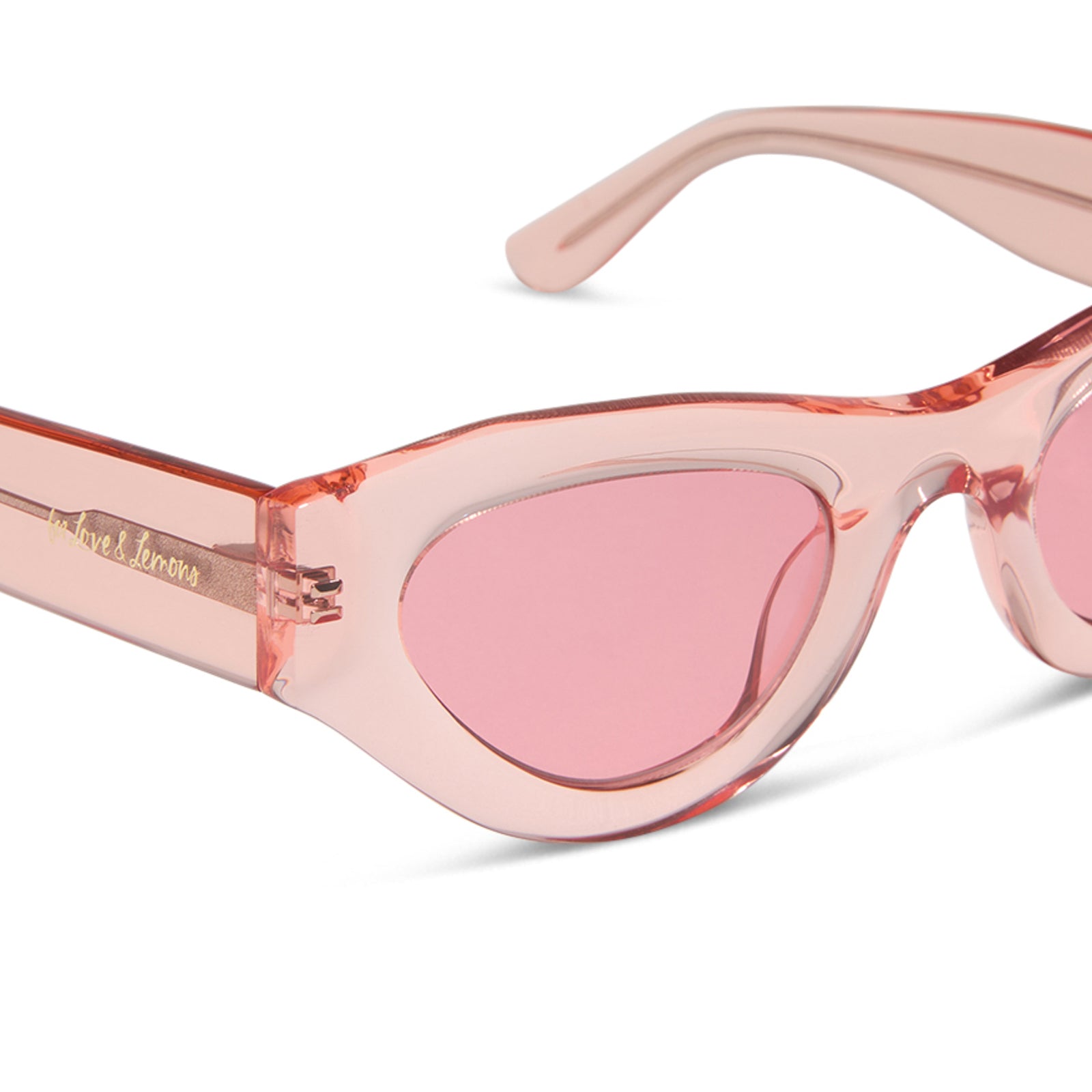 LUCY - PASTEL PINK + ROSE SUNGLASSES - Image 4