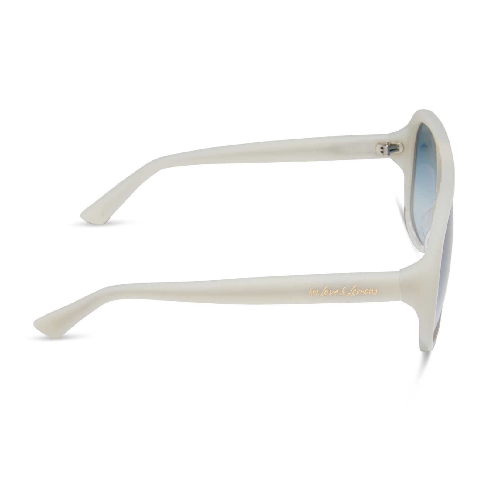 PAULINE - MERINGUE + BLUE GRADIENT SUNGLASSES - Image 3