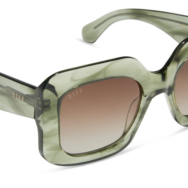 GIADA - COOL MATCHA + BROWN GRADIENT + POLARIZED SUNGLASSES - Image 4
