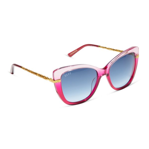 HERMIONE GRANGER™ 2.0 - OMBRÉ PINK + BLUE BELL GRADIENT SUNGLASSES - Image 2