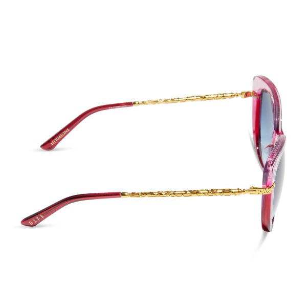 HERMIONE GRANGER™ 2.0 - OMBRÉ PINK + BLUE BELL GRADIENT SUNGLASSES - Image 3
