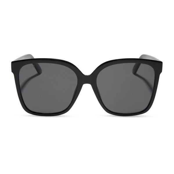 HAZEL - BLACK + GREY SUNGLASSES