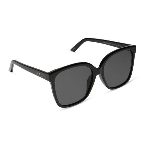 HAZEL - BLACK + GREY SUNGLASSES - Image 2