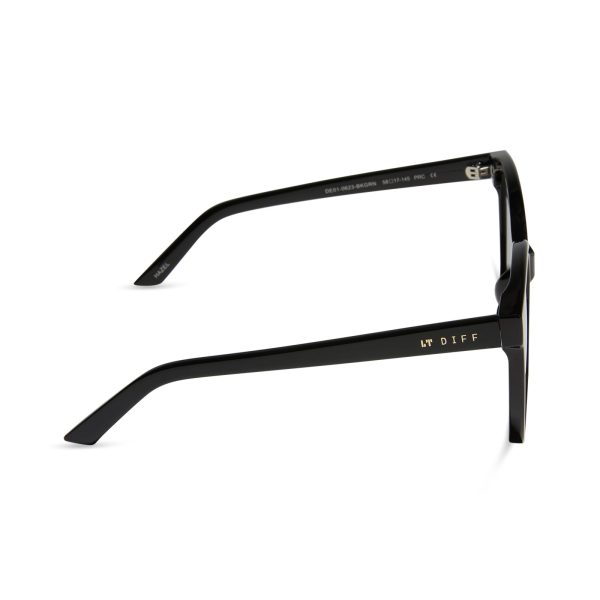 HAZEL - BLACK + GREY SUNGLASSES - Image 3
